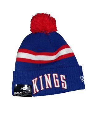 NWT New Era NBA Sacramento Kings Knit Beanie w/ Removable Pom, MSRP $35.99